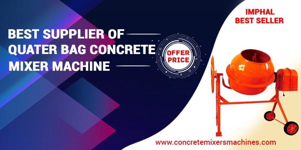 Quarter bag concrete mixer
