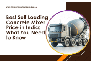 mixing machine for concrete 3 self loading concrete mixer