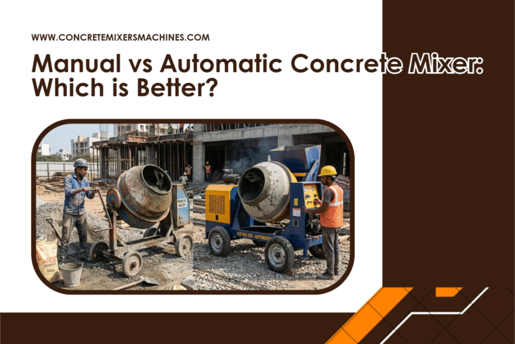 Manual vs Automatic Concrete Mixer