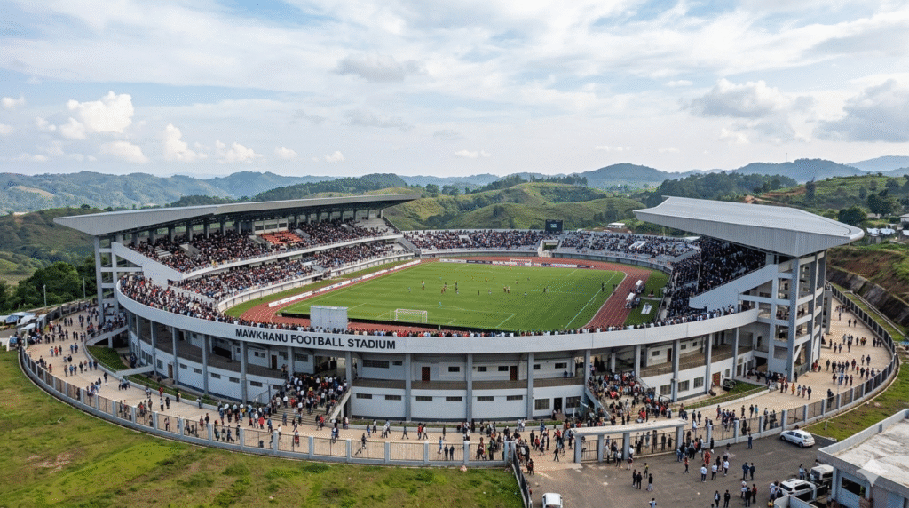 Mawkhanu Football Stadium: India's Largest Football-Only Arena Is Rising in Meghalaya 3 Gemini Generated Image aa2re2aa2re2aa2r