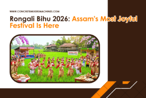 Lift concrete mixer machine 8 Rongali Bihu 2026